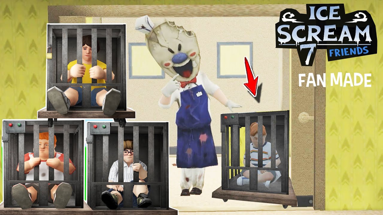 YENİ ICE SCREAM 7 FRIENDS (FAN MADE) 😱 Ice Scream 7 Friends Lis
