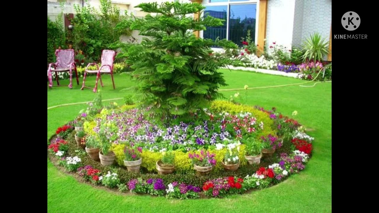 Awesome Garden Ideas | Round GardenAlong the House |Create Something Extraordinary Beautiful Flowers