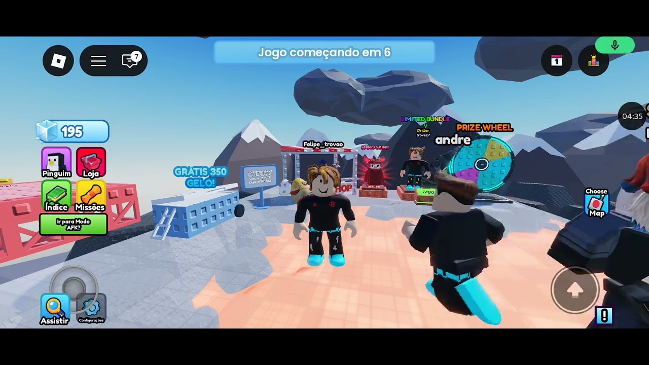 Jogamos o jogo do pinguim que está bombando no roblox 