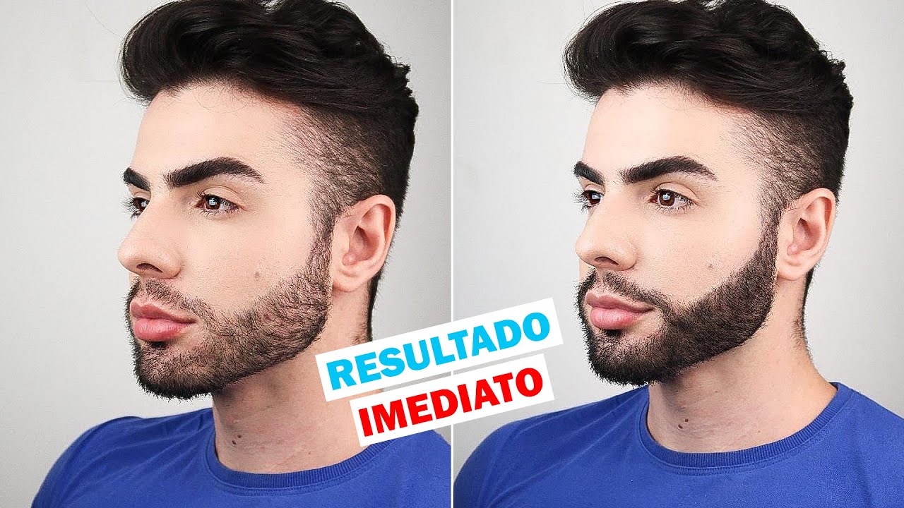 COMO PREENCHER A BARBA EM CASA em SEGUNDOS | ANTES E DEPOIS NO FINAL