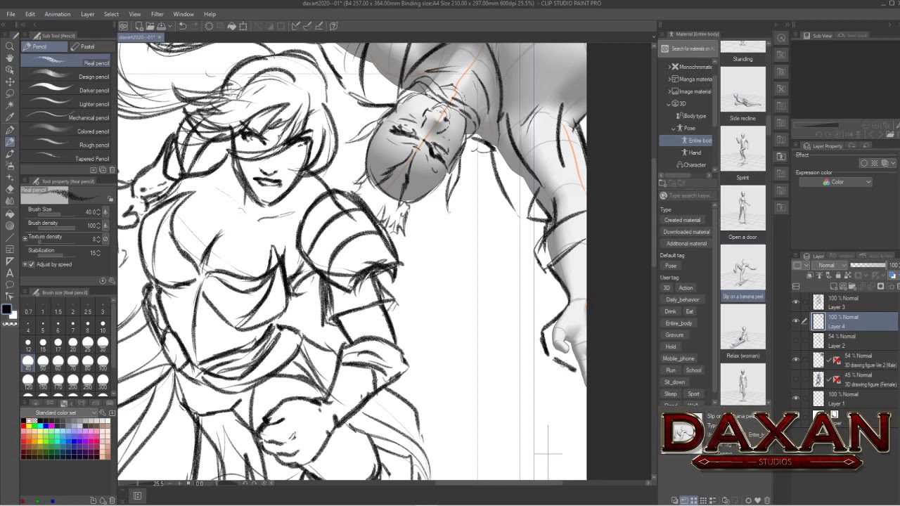 Using 3d models in Clip Studio Paint for drawing