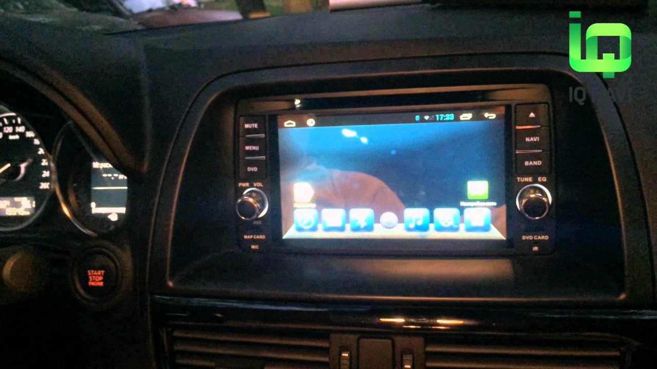 Работа джойстика (шайбы) в магнитоле IQ NAVI D4-1903 Mazda 6 | CX 5 (Android 4.2.2)