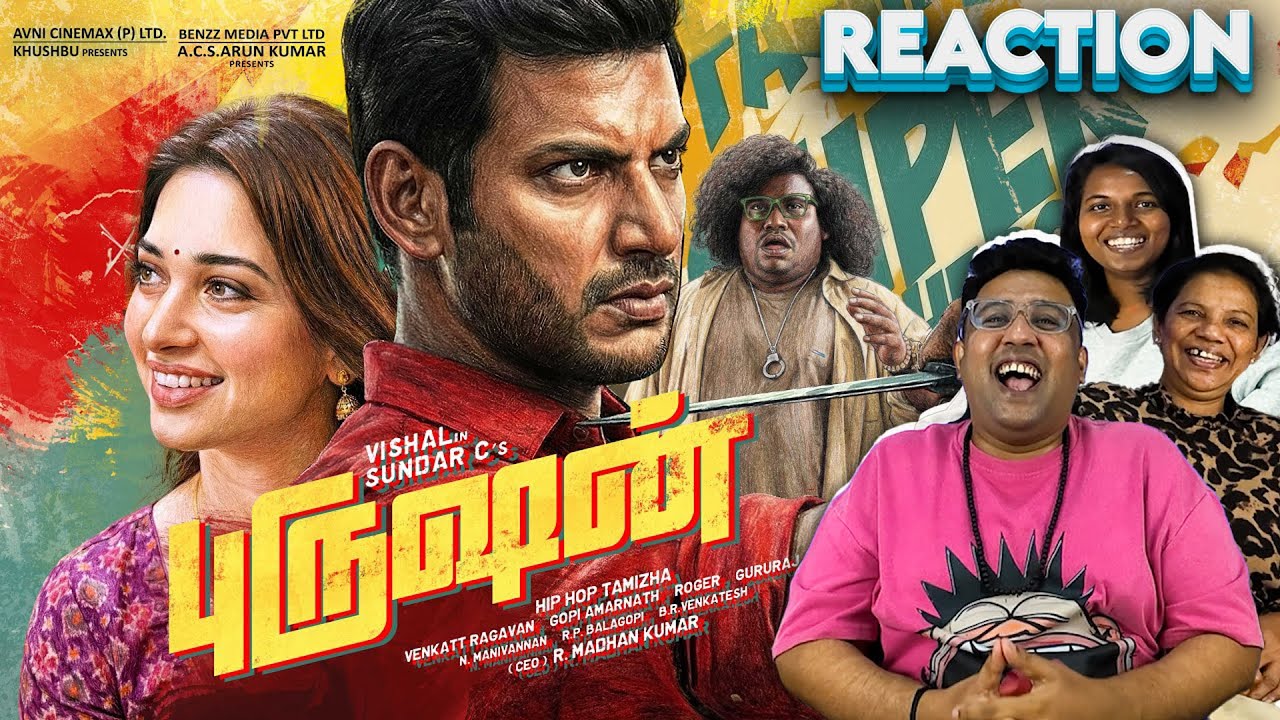 Purushan - Title Promo Reaction 🤣🤣🤣 | Sundar C | Vishal | Hiphop Tamizha| Ramstk Family