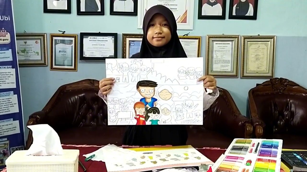 Juara 1 Gambar Ekspresi FLS3N 2025 Kab. Penukal Abab Lematang Ilir (Aqila Afifah Fitiya)