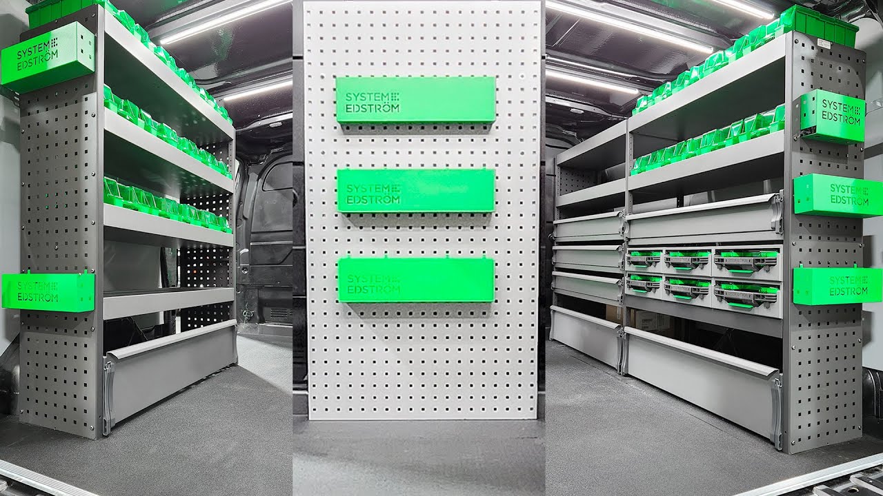 COMPLETE Storage Upgrade In This Ford Transit | System Edstrom Racking