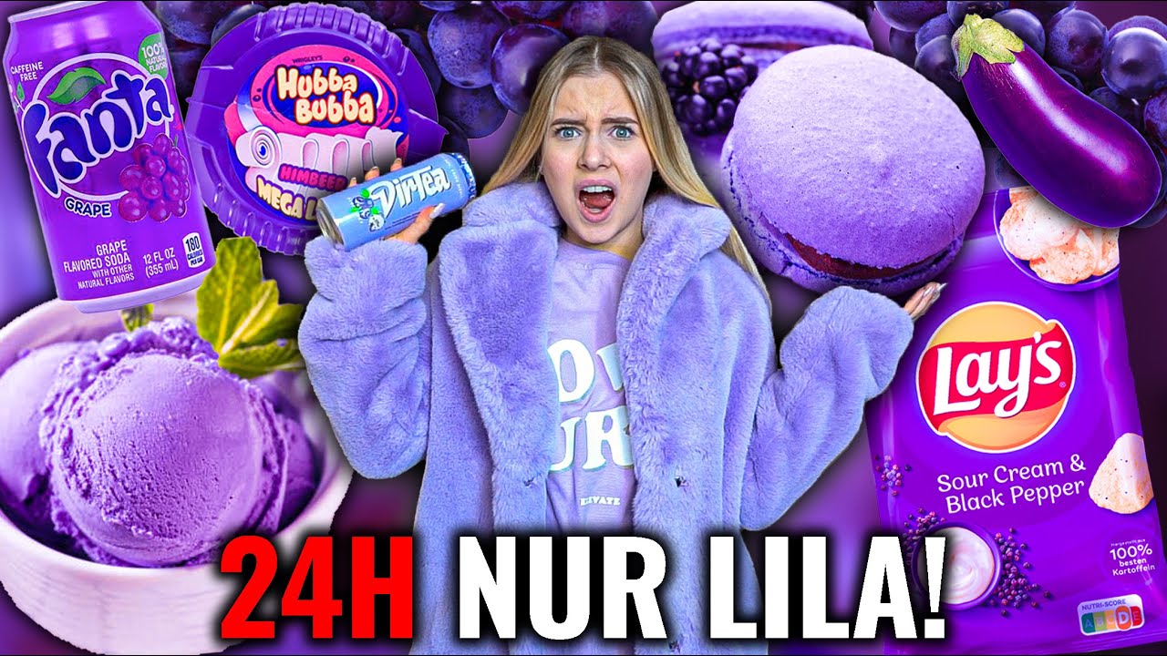 24H NUR DIE FARBE ESSEN DIE MAN TRÄGT!😳 (zu ungesund) - Itsmisabell
