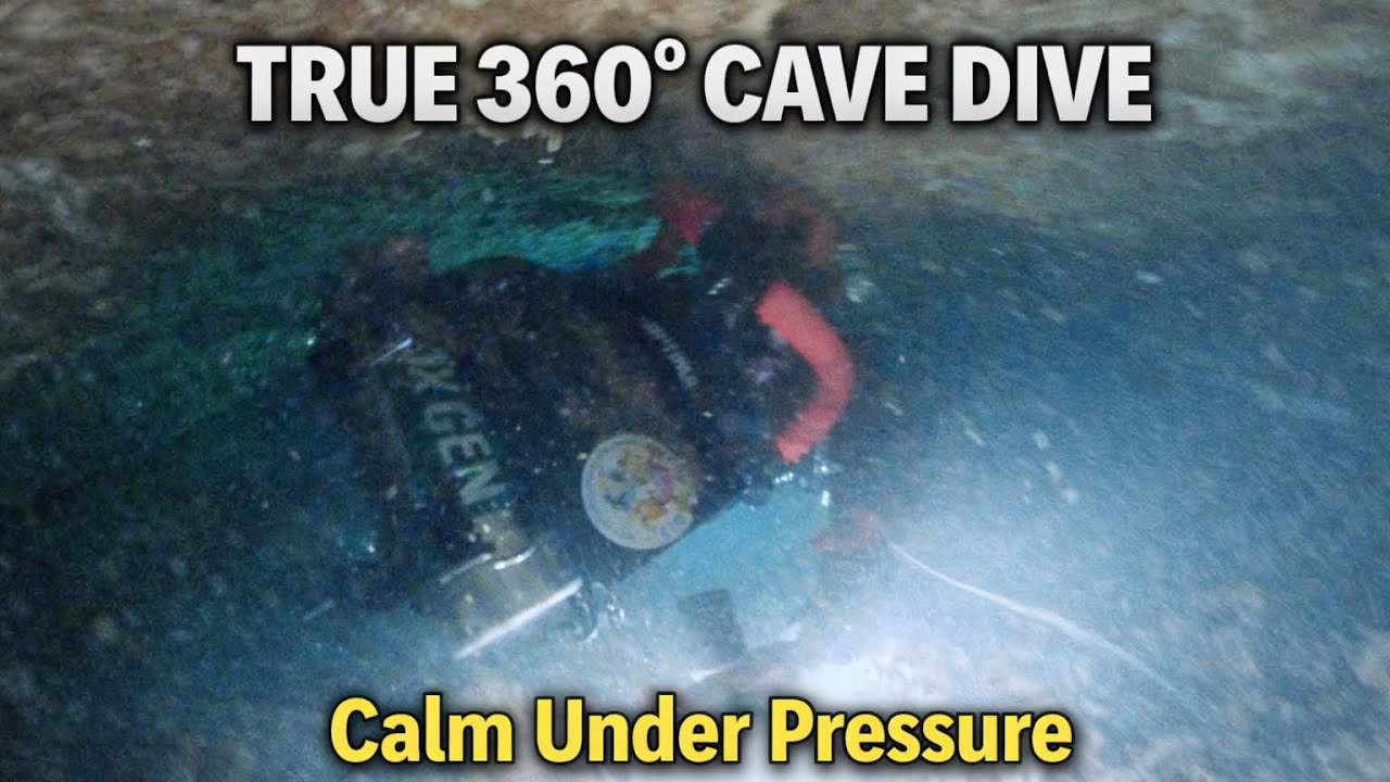 True 360° Cave Dive | Stuck Exiting Queen’s Bypass — Calm CCR Problem Solving