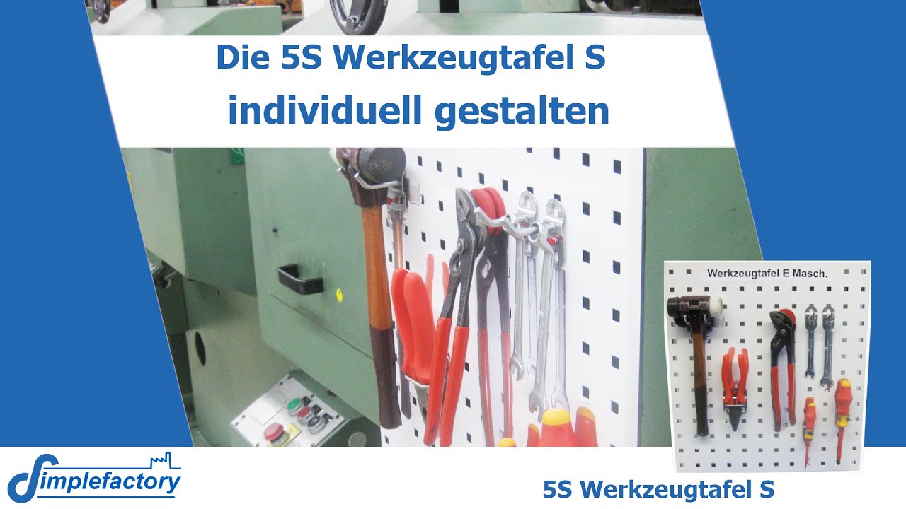 5S Methode - Werkzeugtafel S - Shadowboard selbst gestalten