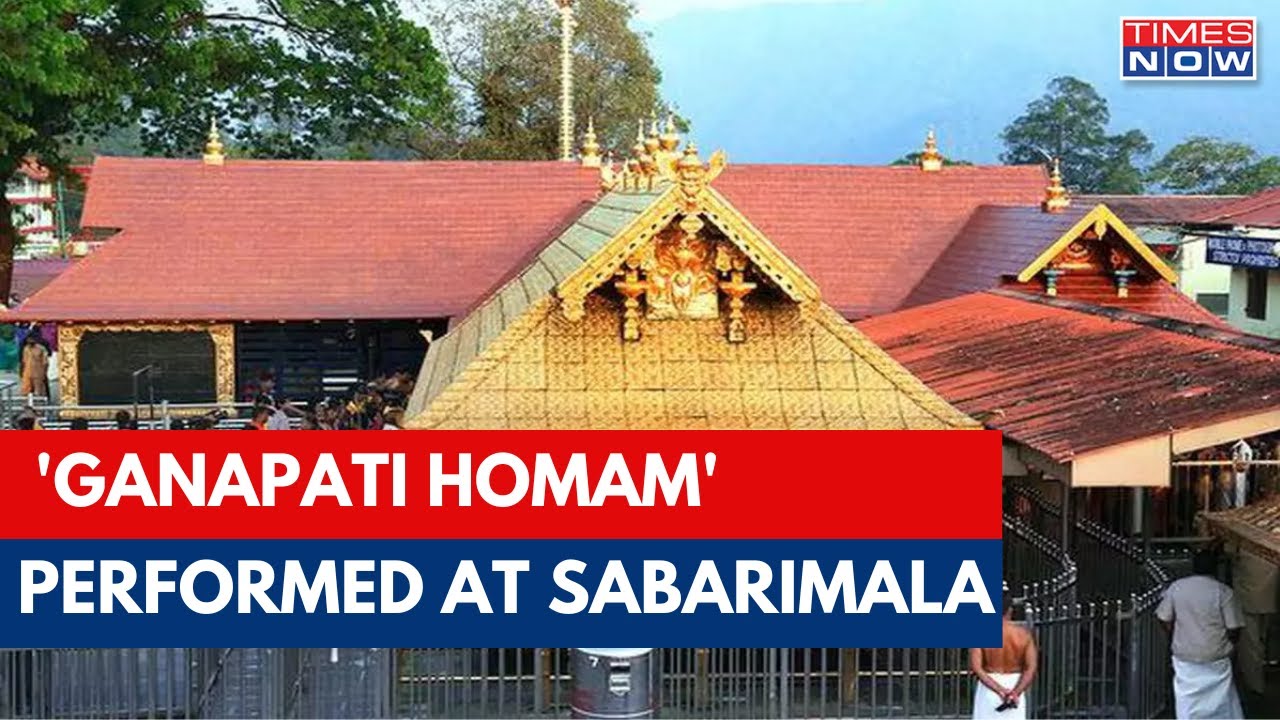 Sabarimala Temple: 'Ganapati Homam' Performed; Devotees Offer Prayers