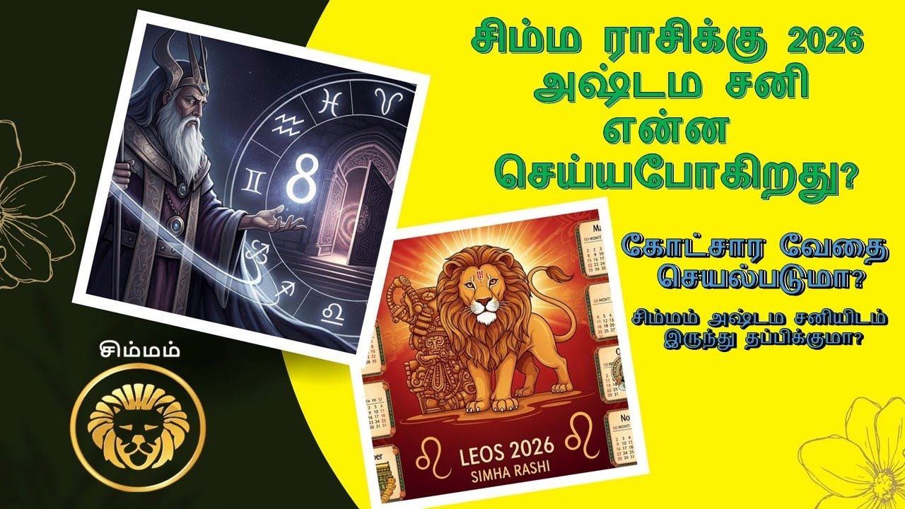 அஷ்டம சனி சிம்ம ராசிக்கு என்ன செய்யப் போகிறது? கோச்சார வேதை அஷ்டம சனியின் துன்பங்களைத் தடுக்குமா? 