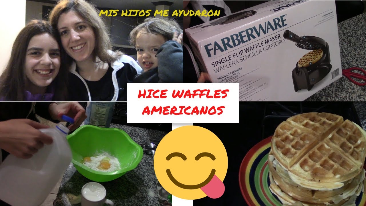 RECETA DE WAFFLES AMERICANOS