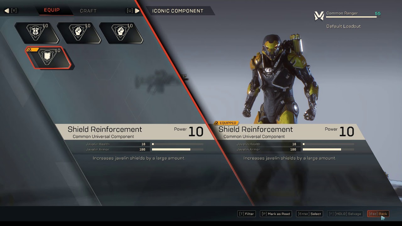 How to change weapon in Anthem