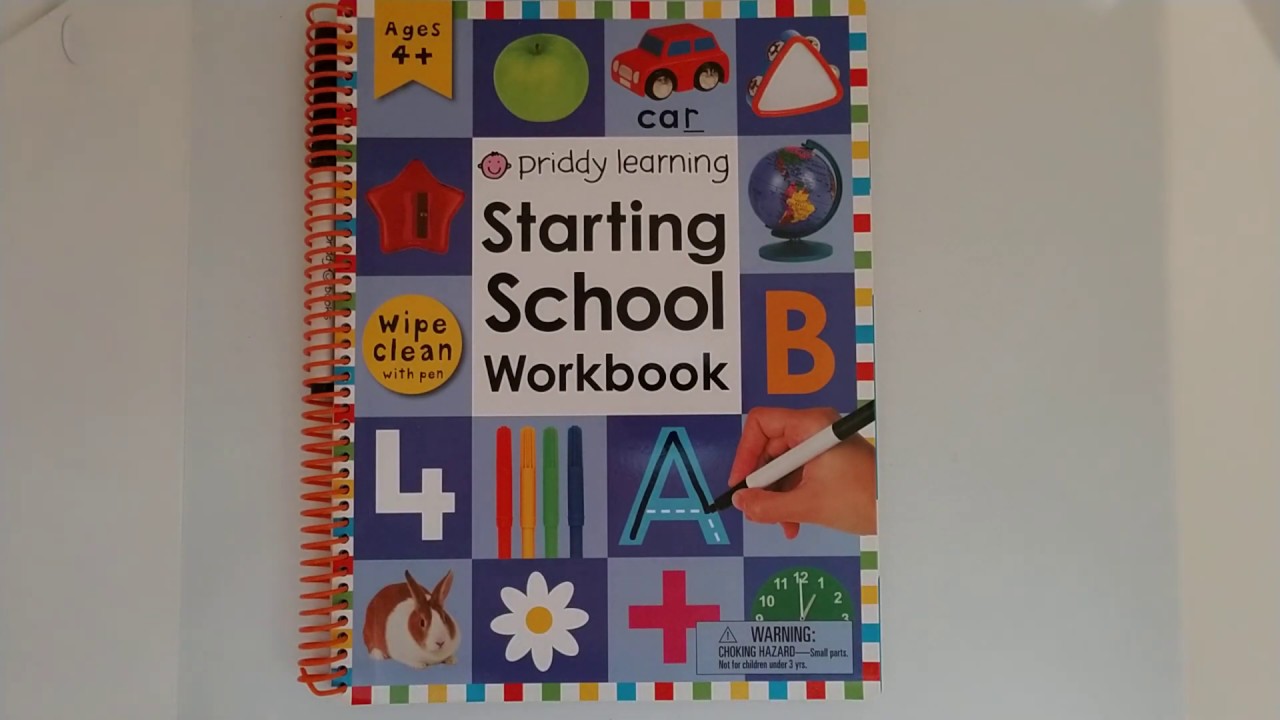 Starting School Wipe Clean Workbook with Pen (Priddy Learning)