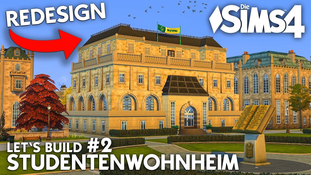 UMBAU: Studentenwohnheim Britechester #2 👩&zwj;🎓👨&zwj;🎓 Bauen mit Die Sims 4 An die Uni! (deutsch)