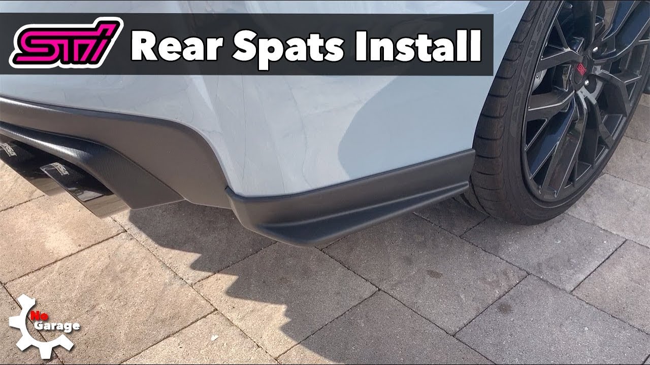 STI Rear Spats Install