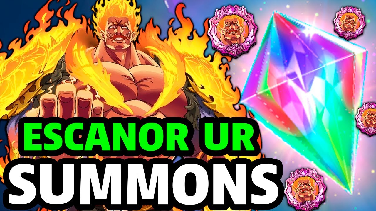 1800 DIAMANTES SUMMONS NO NOVO ESCANOR ULTIMATE UR FESTIVAL! - The Seven Deadly Sins Grand Cross
