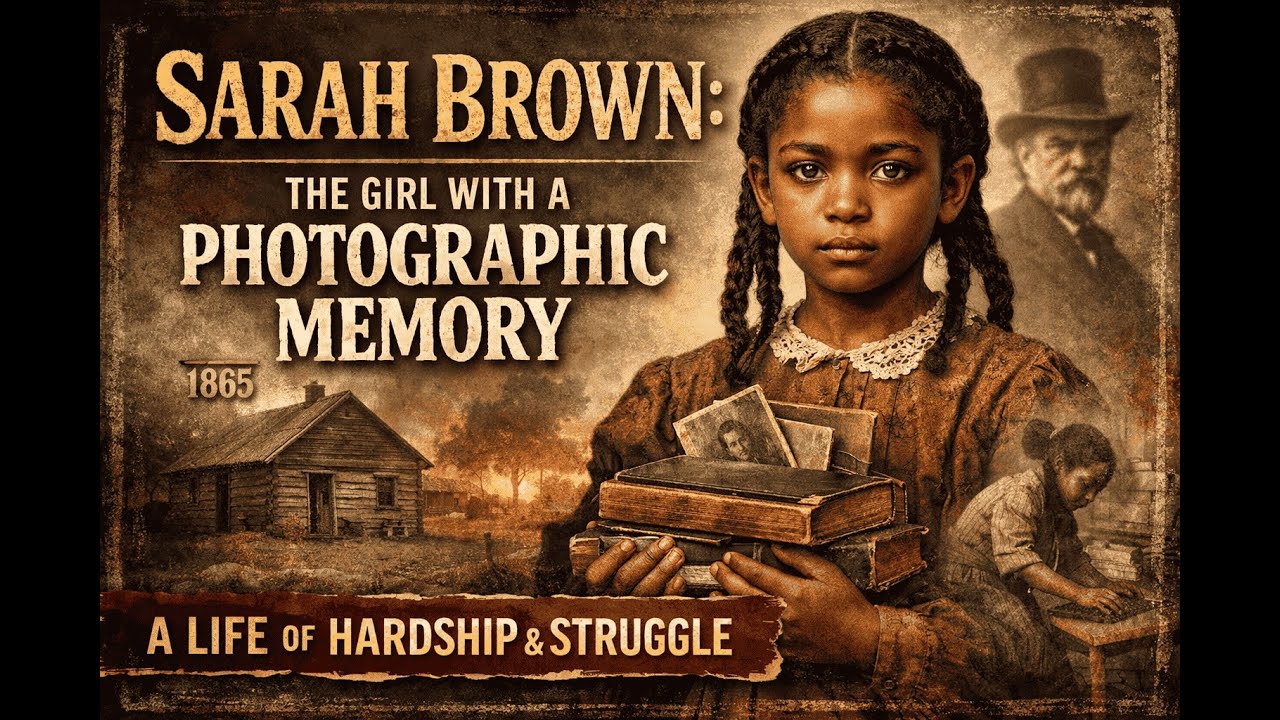 (1865, Sarah Brown) The Black girl with a photographic memory — she had a difficult life