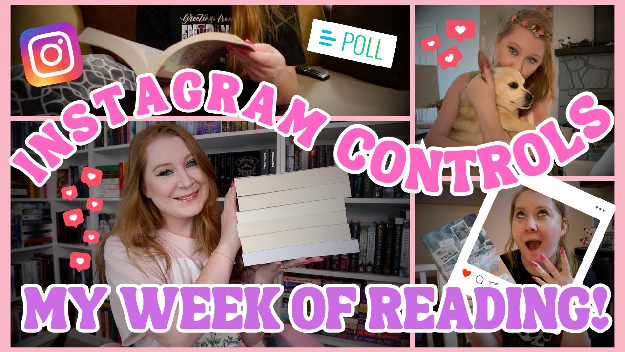 Instagram controls my reading for a week! | reading vlog