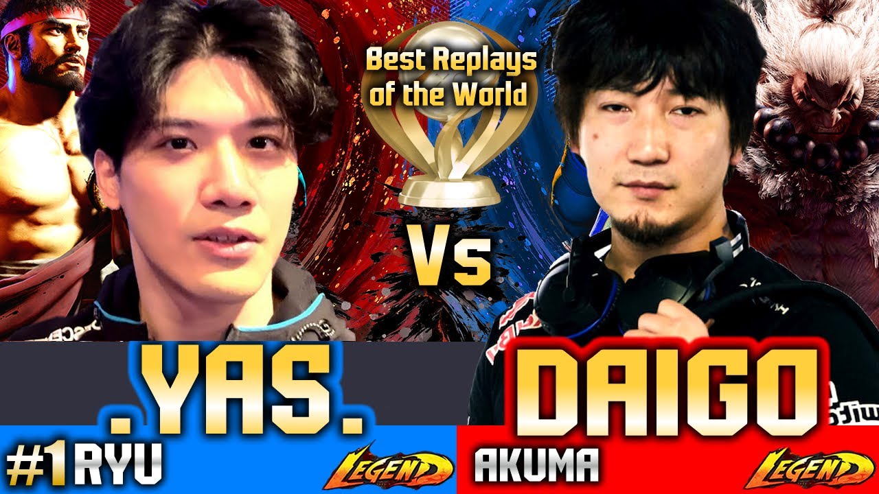 🔥 SF6 (Daigo Umehara vs .YAS.) - Ryu vs Akuma ▰ Street Fighter 6 Gameplay High Level