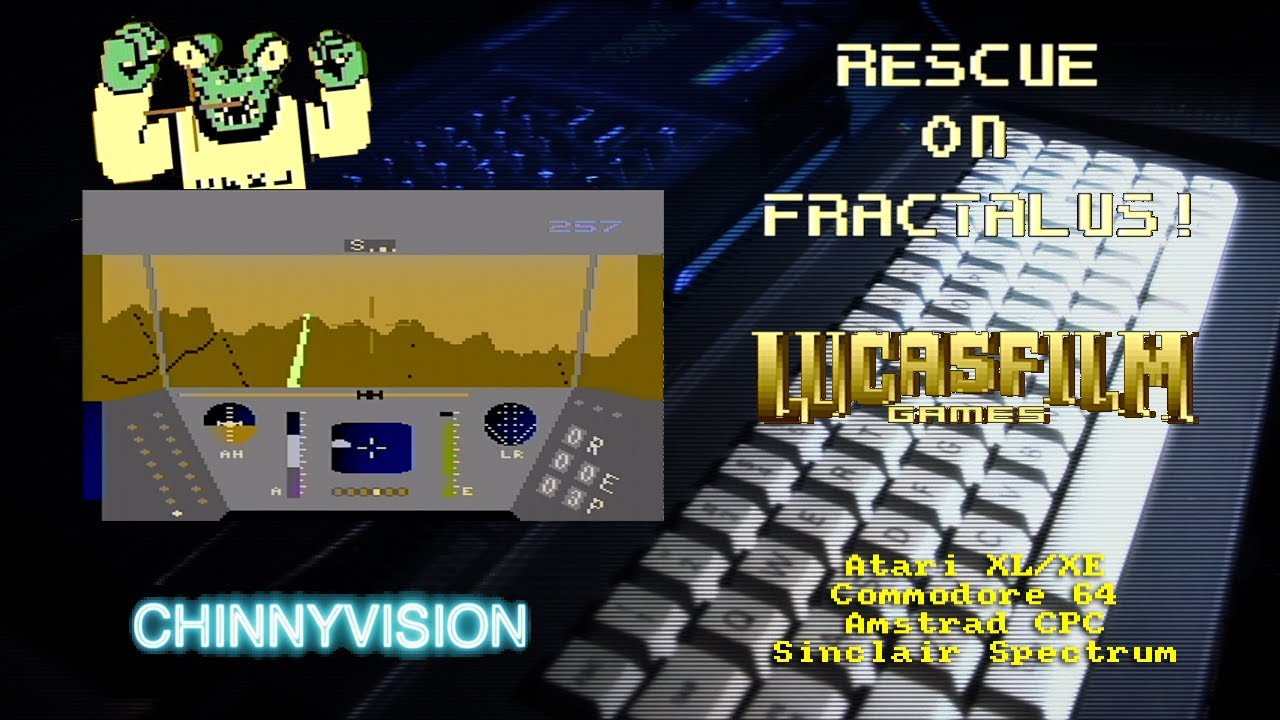 ChinnyVision - Ep 362 - Rescue On Fractalus - Atari XL/XE, C64, Amstrad CPC, Spectrum