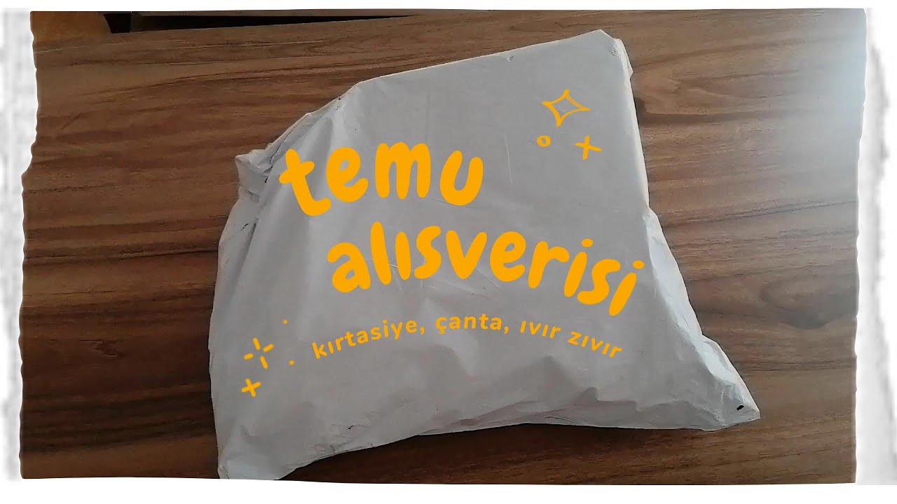 Temu Alışverişi I Kırtasiye, sticker, washi tape, çanta, ıvır zıvır