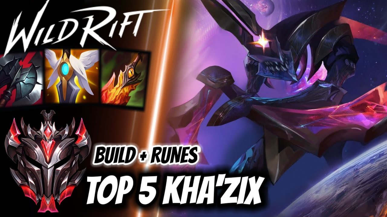 Wild Rift Top 5 Kha'Zix - Grandmaster Full Ranked