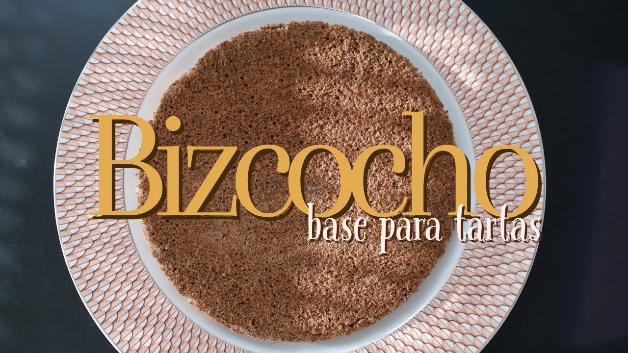 Bizcocho base para tartas perfecto: jugoso, fácil y con toque de chocolate