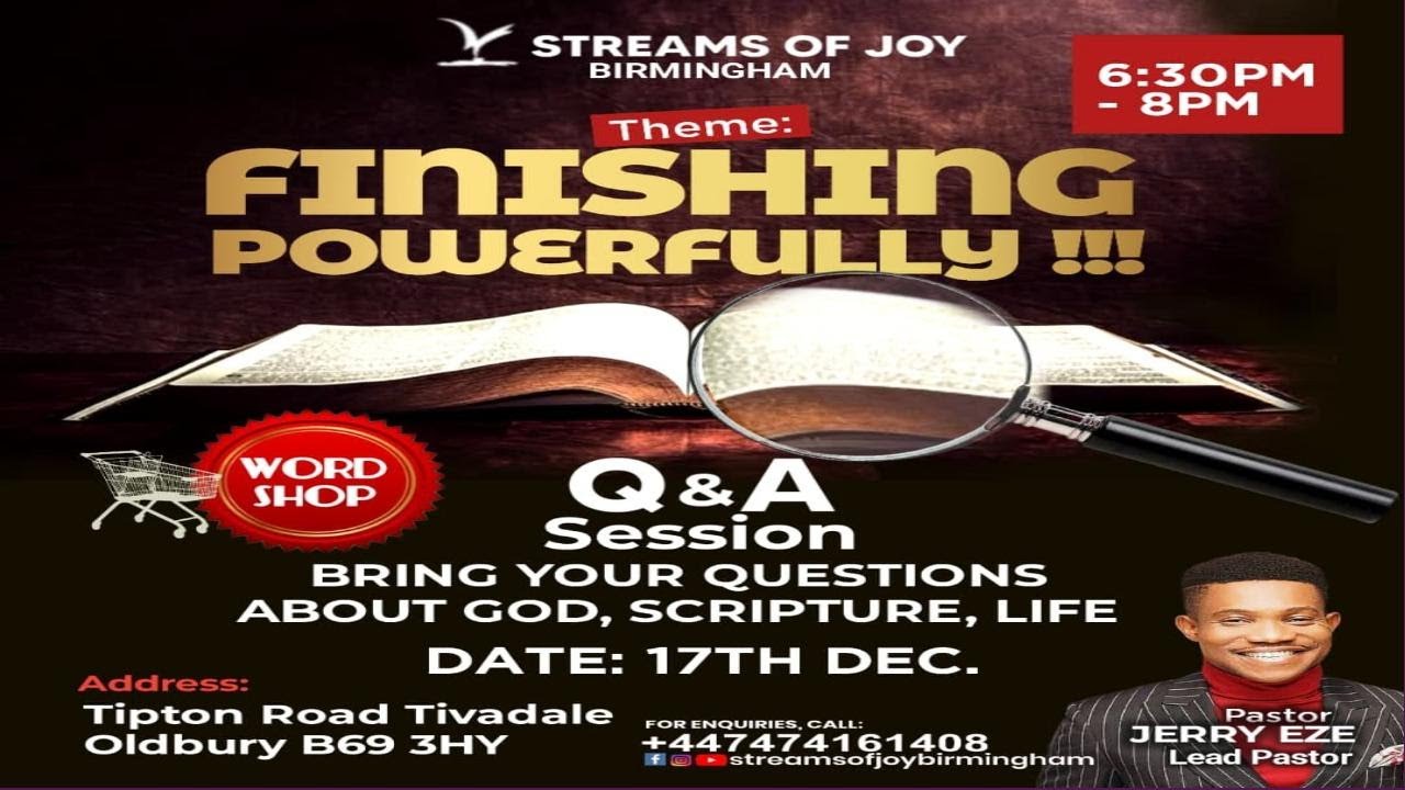 FINISHING POWERFULLY || WORD & FIRE SERVICE || 17TH DECEMBER 2025