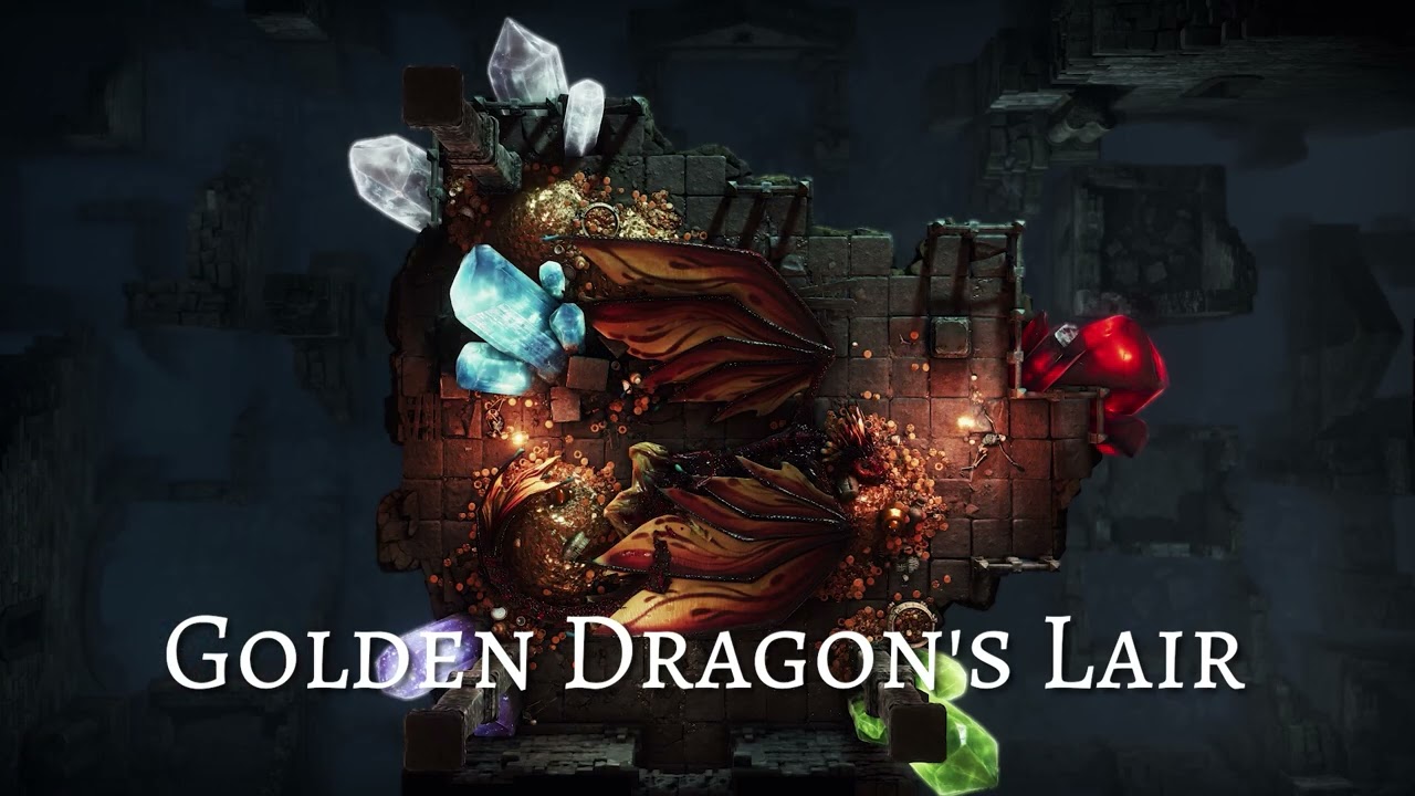 Animated Dungeon Maps - GOLDEN DRAGON BATTLE battlemaps preview