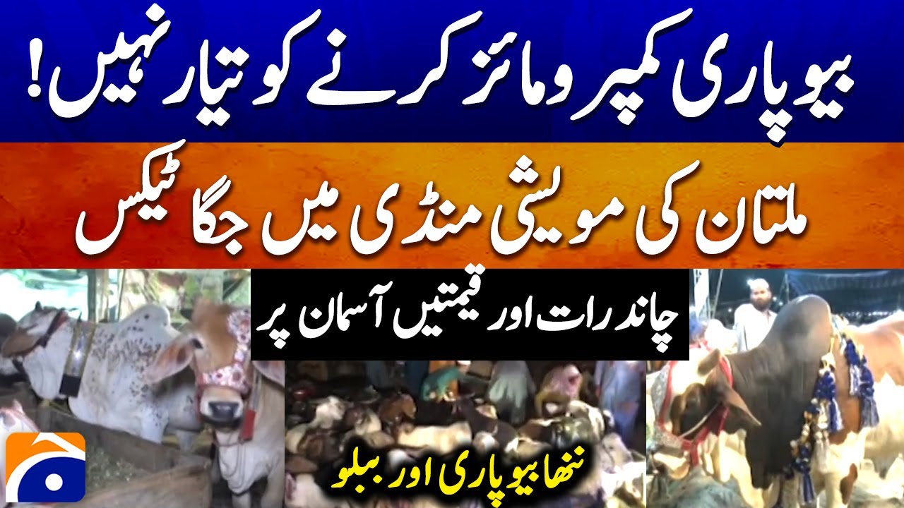 Rates par No compromise - Multan Maweshi Mandi mein Jagga Tax - Eid ul Adha 2025 - Geo News
