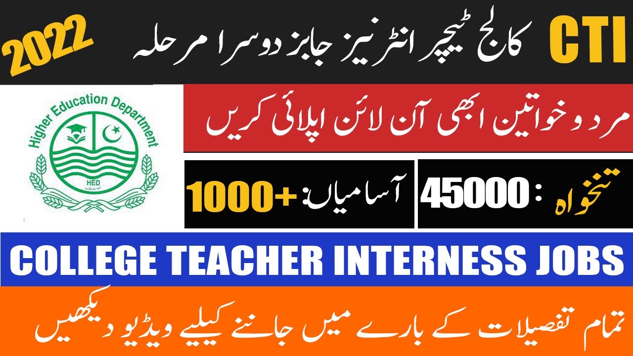 CTI jobs 2023 in Punjab Pakistan | How to Apply Online for Cti Jobs 2022| CTI Job 2023 Advertisement