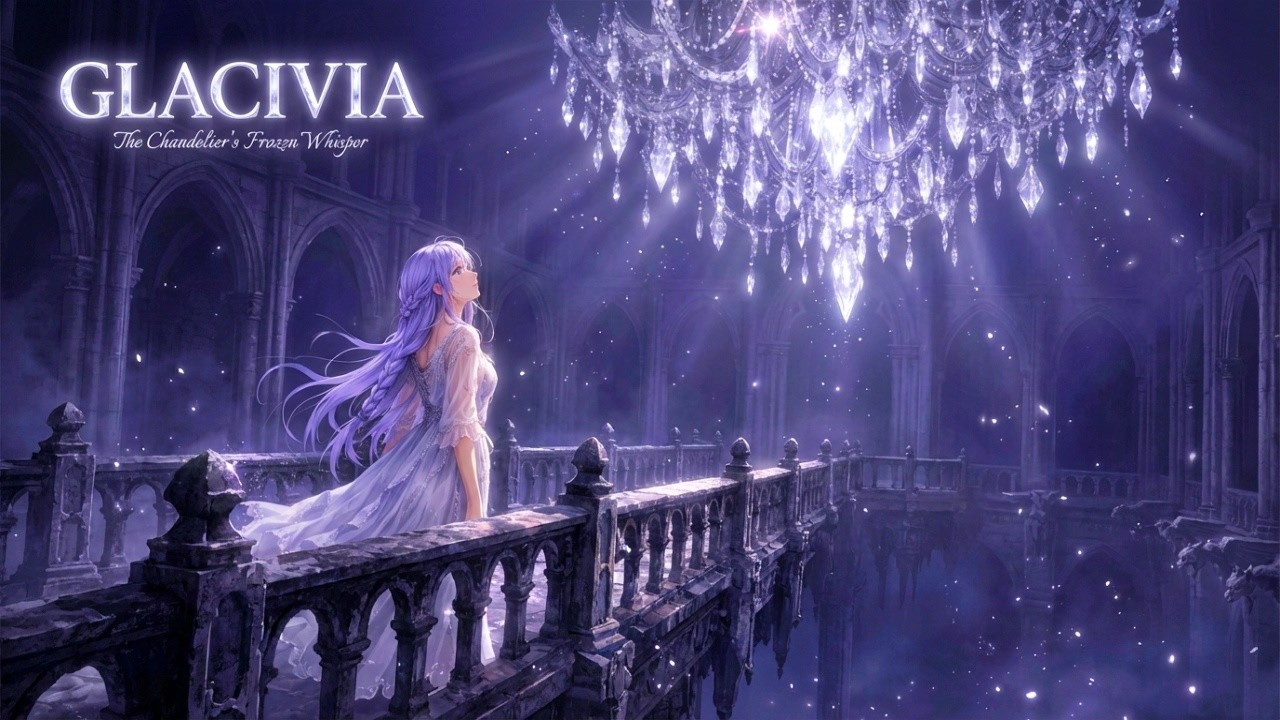 GLACIVIA | The Chandelier’s Frozen Whisper | Gothic Fantasy Ambience for Deep Sleep & Focus