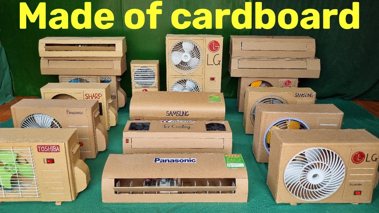 Cardboard AC Collection | Inspired by LG, Toshiba, Panasonic, Samsung,  Daikin & Sharp