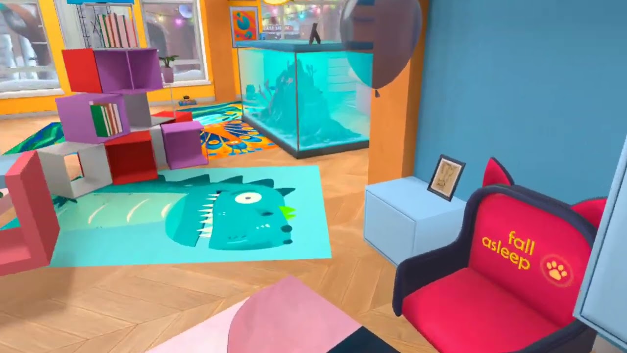 Visiting Grandpa and the other people in I am cat vr