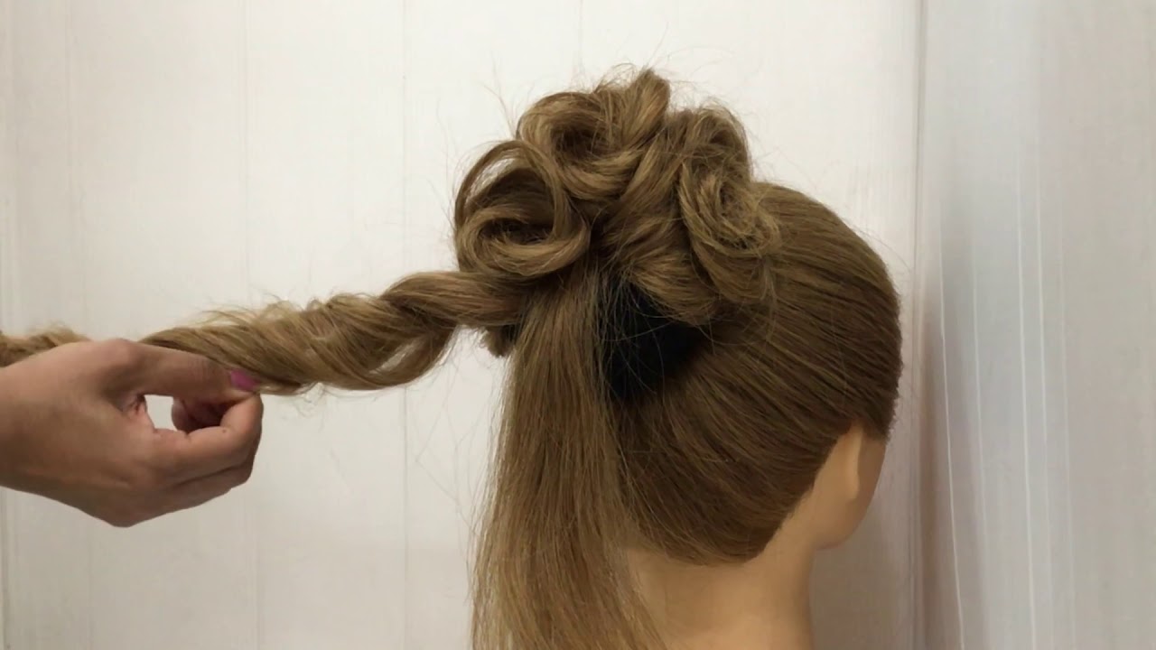 Easy Messy Bun Hairstyle Trick : Roses Bun Hairstyle : Easy Hairstyles