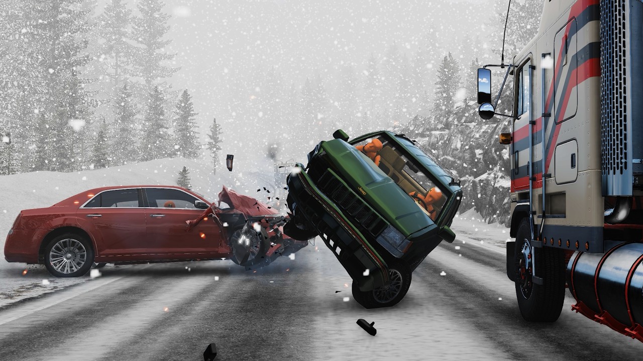 BeamNG Drive - Realistic Car Crashes | Dangerous Driving #2