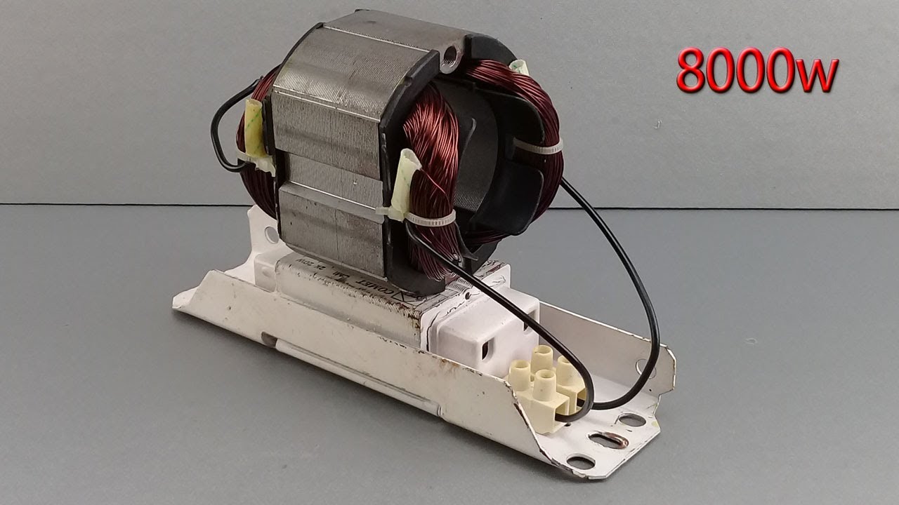 How To Make Permanent 220v 8000w Generator With Copper Transformers Tools