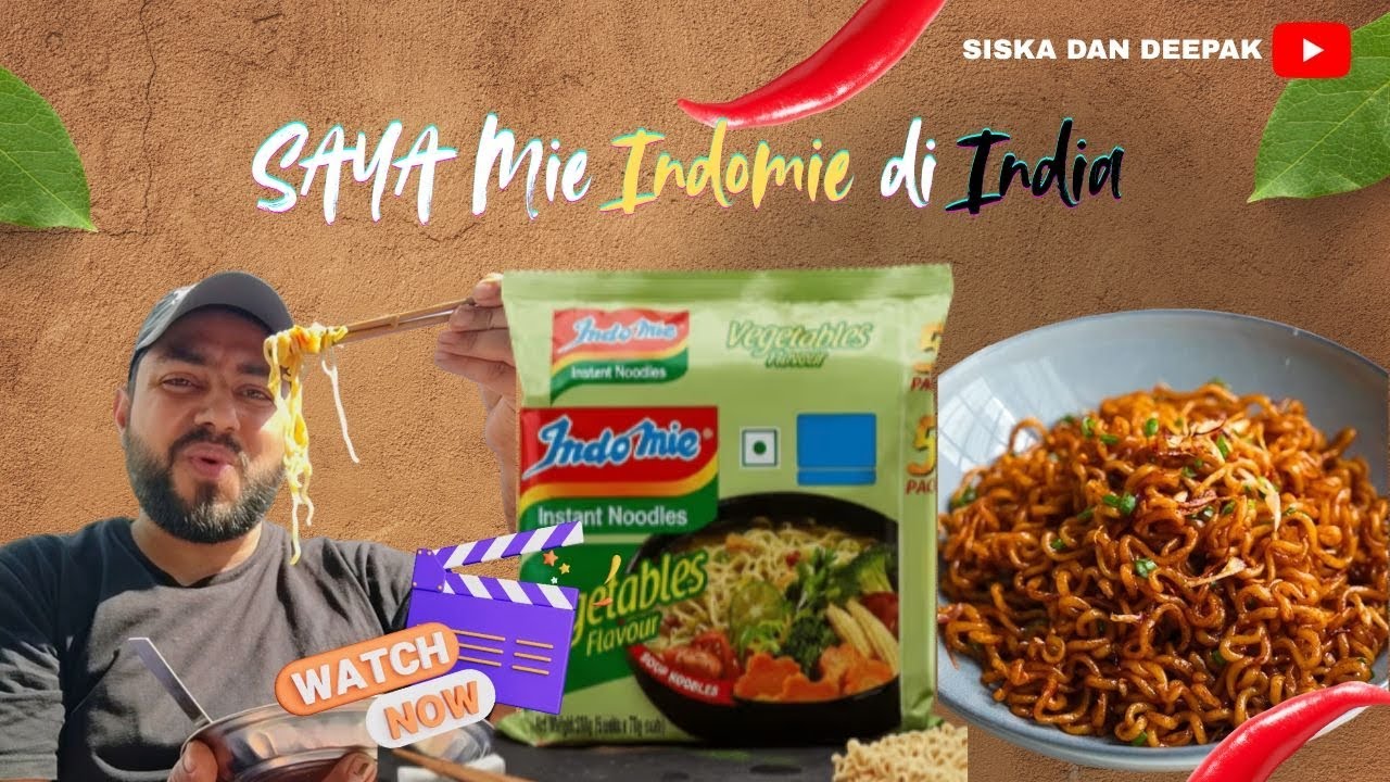 CARA MEMASAK MIE INDOMIE❗DI INDIA, 🇮🇩 🇮🇳. Indonesian Noodles.