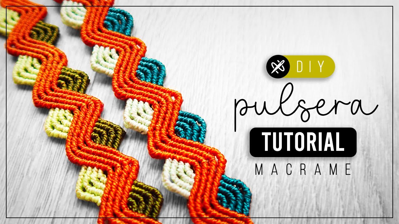DIY Pulsera Curvas » 🌀  tutorial | como hacer pulsera de hilo | diy ● Macrame Bracelet #243