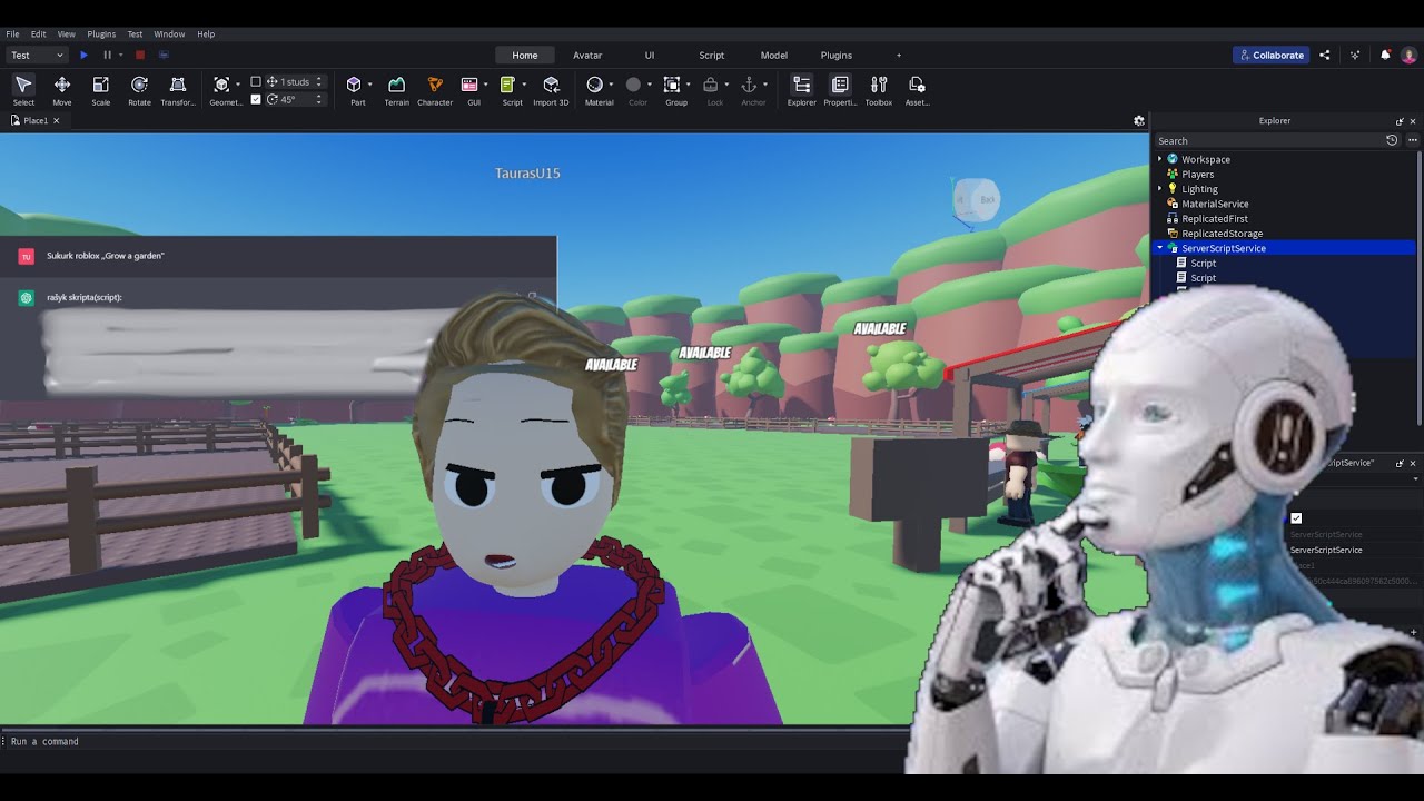 Cahgpt sukuria ,,Grow a garden