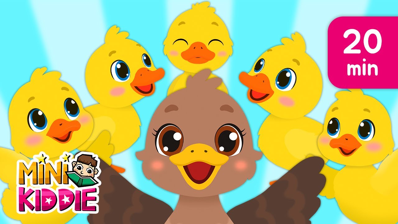 Five Little Ducks & More Songs | 20 Minutes Nursery Rhymes with Lyrics | Mini Kiddie