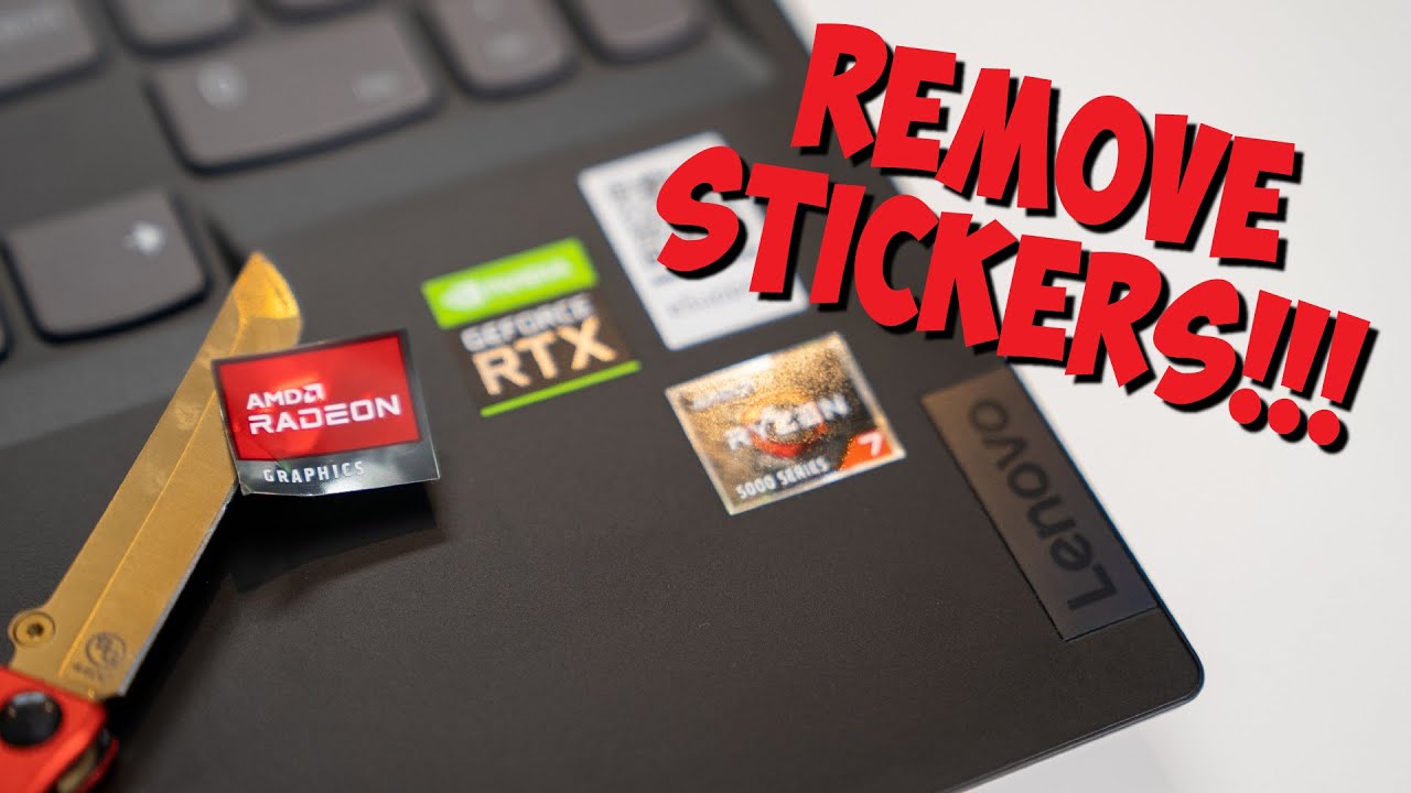 How to Remove Stickers from your laptop!!
