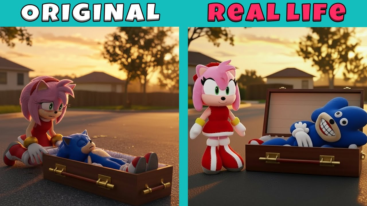 Sonic's Death: Amy Rose Mourns in a Sonic Epilogue | Sonic Original vs Real Life | Sonic Animation
