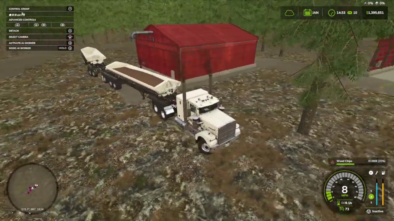 Farming Sim Episode 6 January Wood Chip Sales