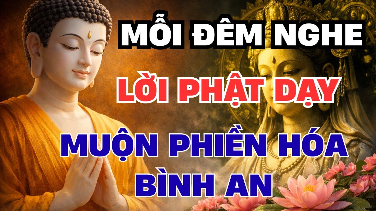NGHE LỜI PHẬT DẠY MỖI TỐI - GỘT RỬA ƯU PHIỀN, BÌNH AN TÌM ĐẾN