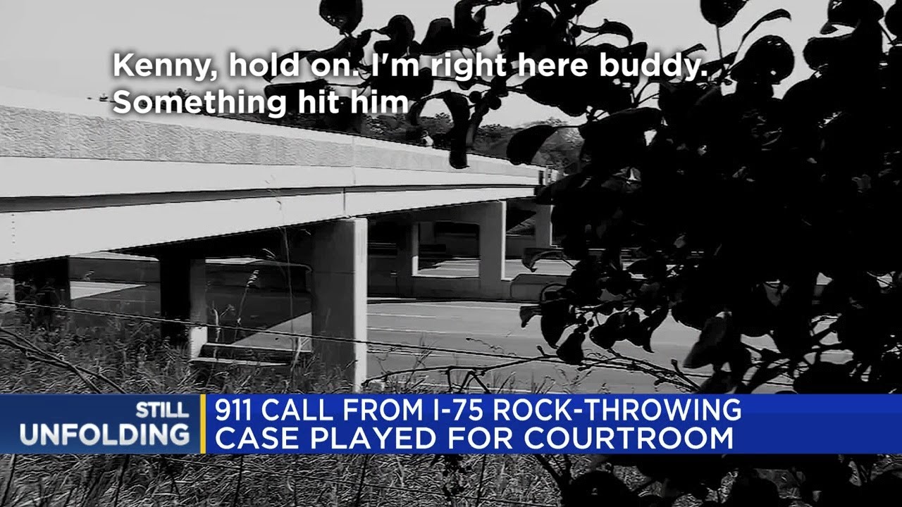 911 call from I-75 rock-throwing case played for courtroom