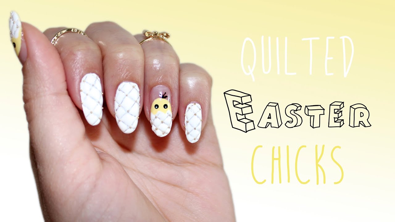 Easter Nails| Quilted Eggs & Chicks ♡