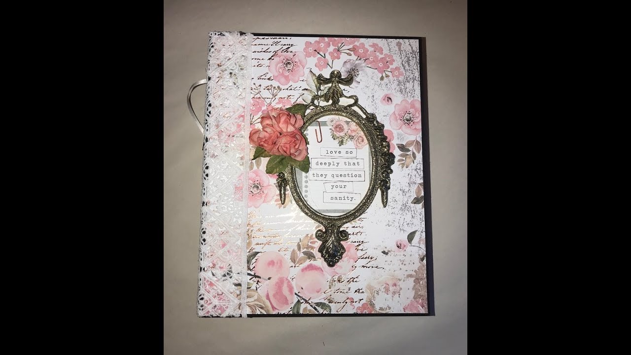 BEGINNERS MINI ALBUM TUTORIAL PART 1 PRIMA APRICOT HONEY SHELLIE GEIGLE JS HOBBIES AND CRAFTS