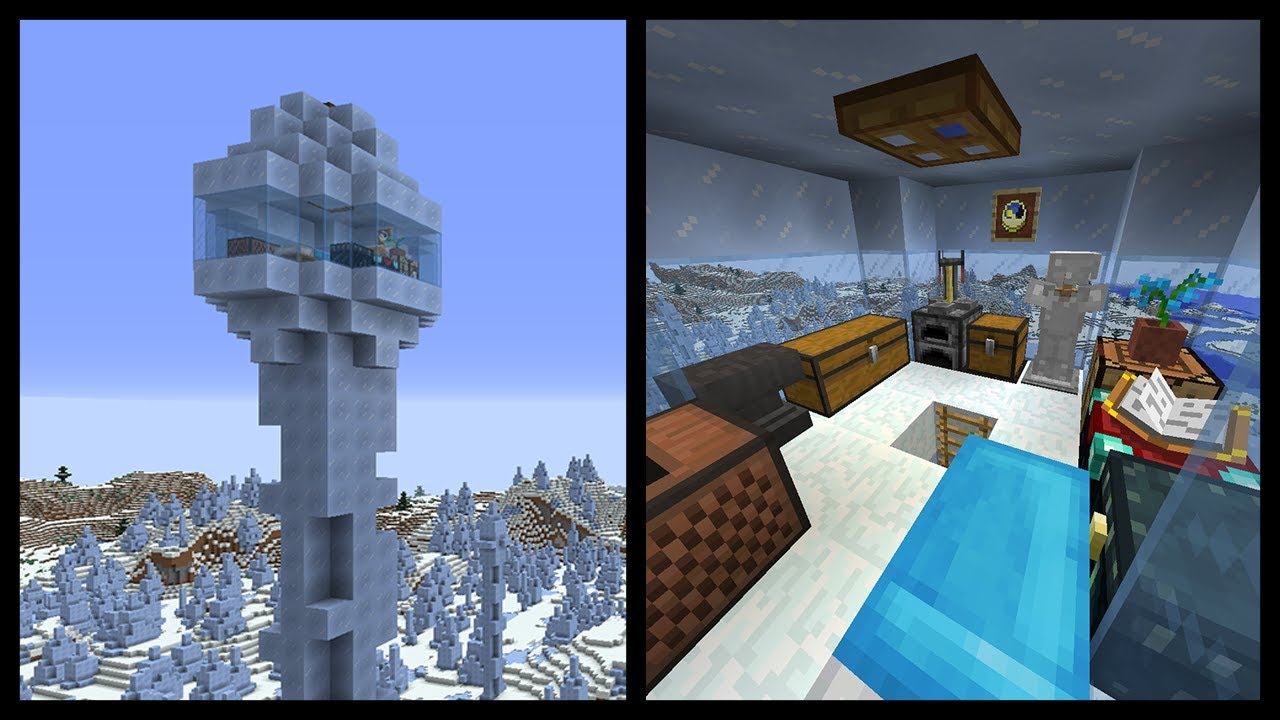 MINECRAFT - COME FARE UNA CASA IN UN ICE SPIKE