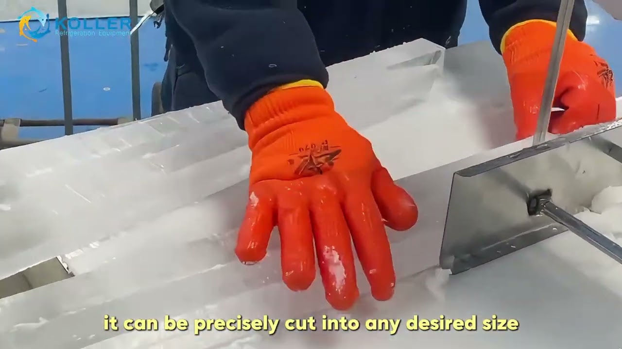 Koller transparent ice block machine making 100% pure, flawless, and crystal hard large block ice